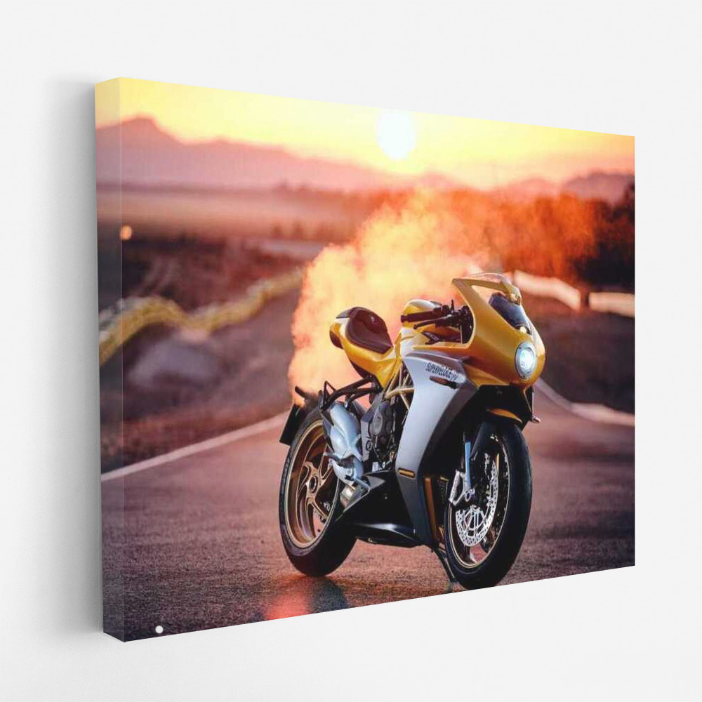 Sunset Dynamics: MV Agusta Superveloce Interior