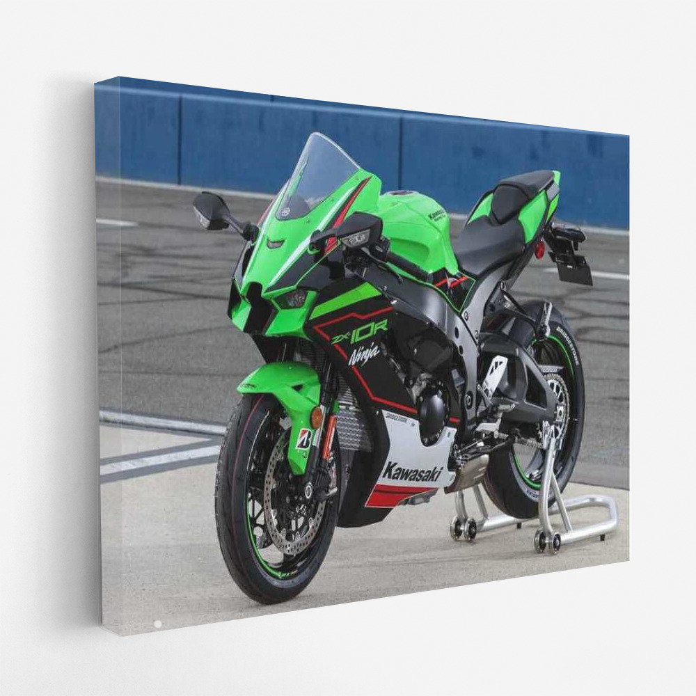 Speed and Adrenaline: Kawasaki Ninja ZX 10R Motobike