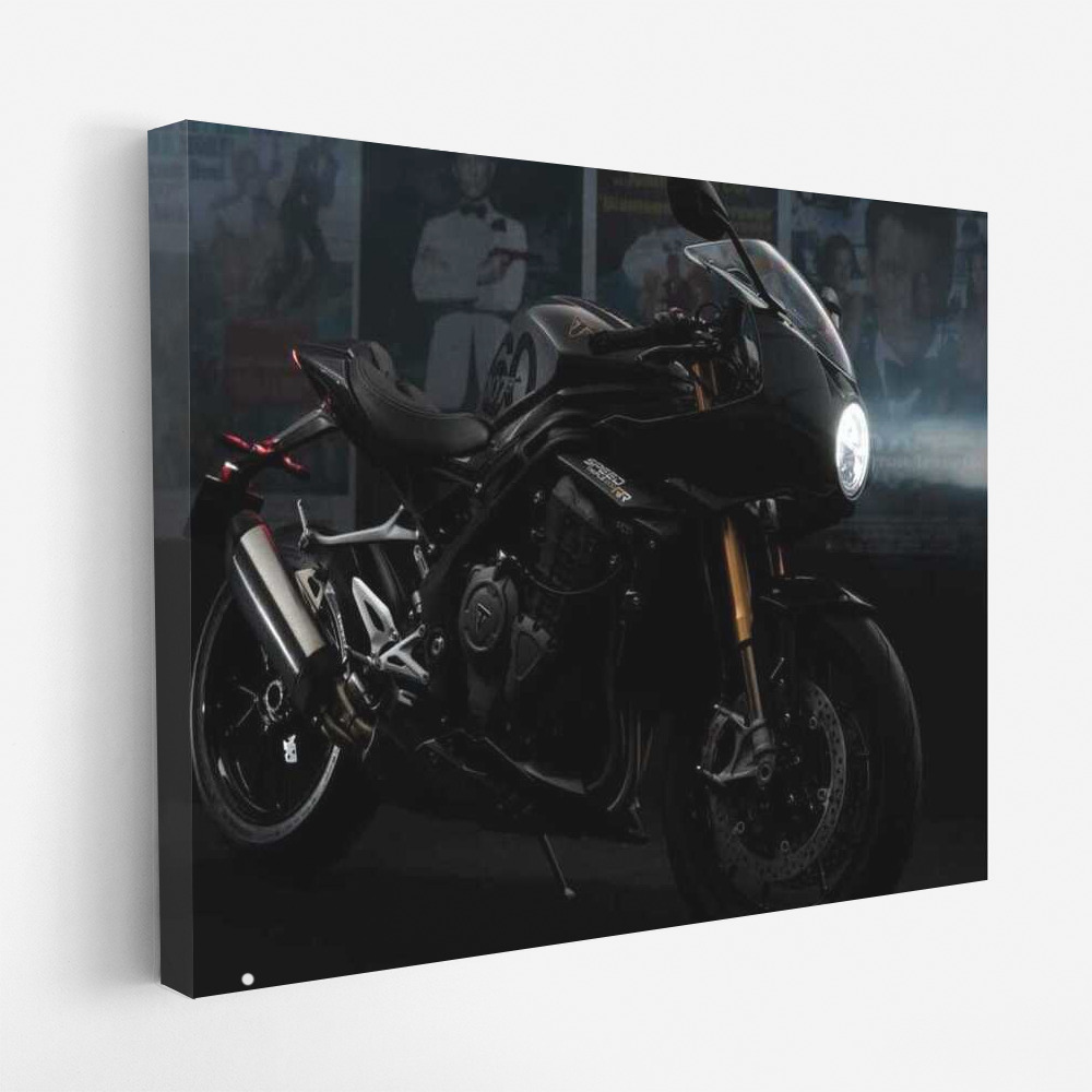 Triumph Speed Triple 1200 RR Bond Edition: Elegance and Speed on Your Walls