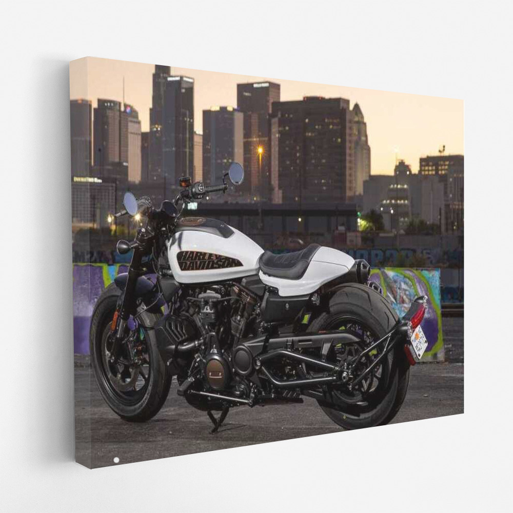 Harley Davidson Sportster S: Night Rider in the City