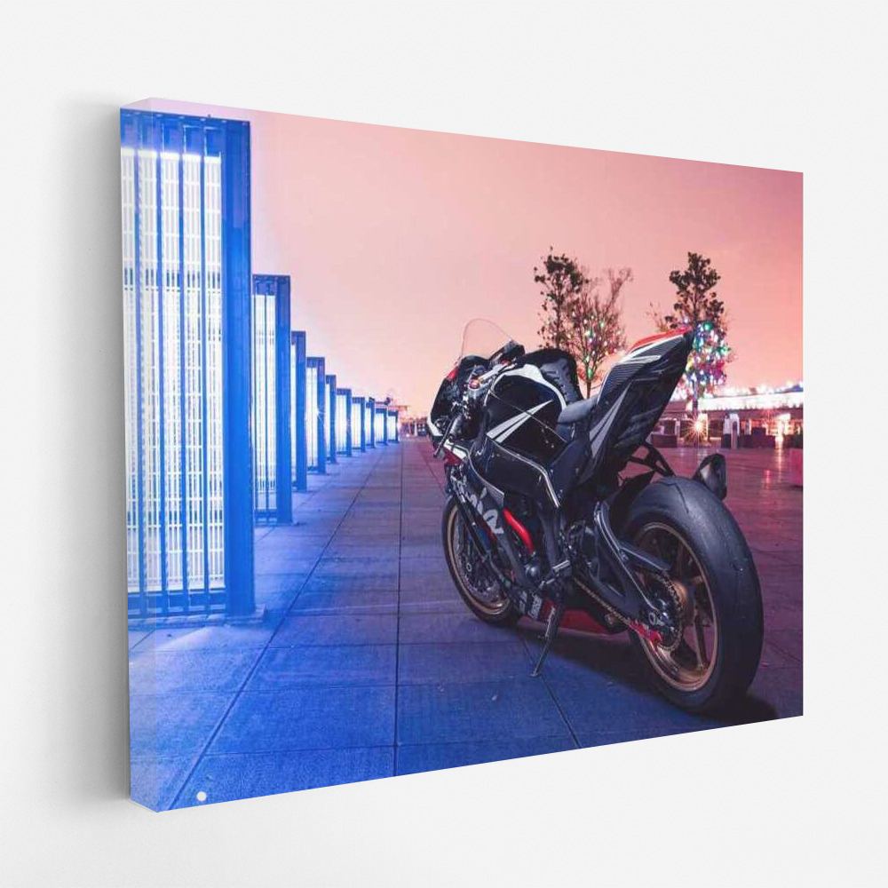 Kawasaki Ninja ZX 10R Neon: Speed and Style in Light