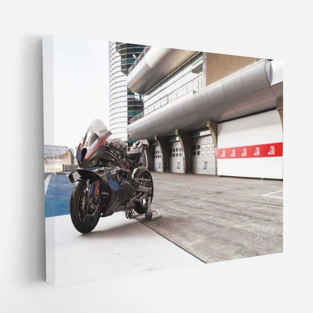 Dynamics and style: BMW M 1000 RR on the wall