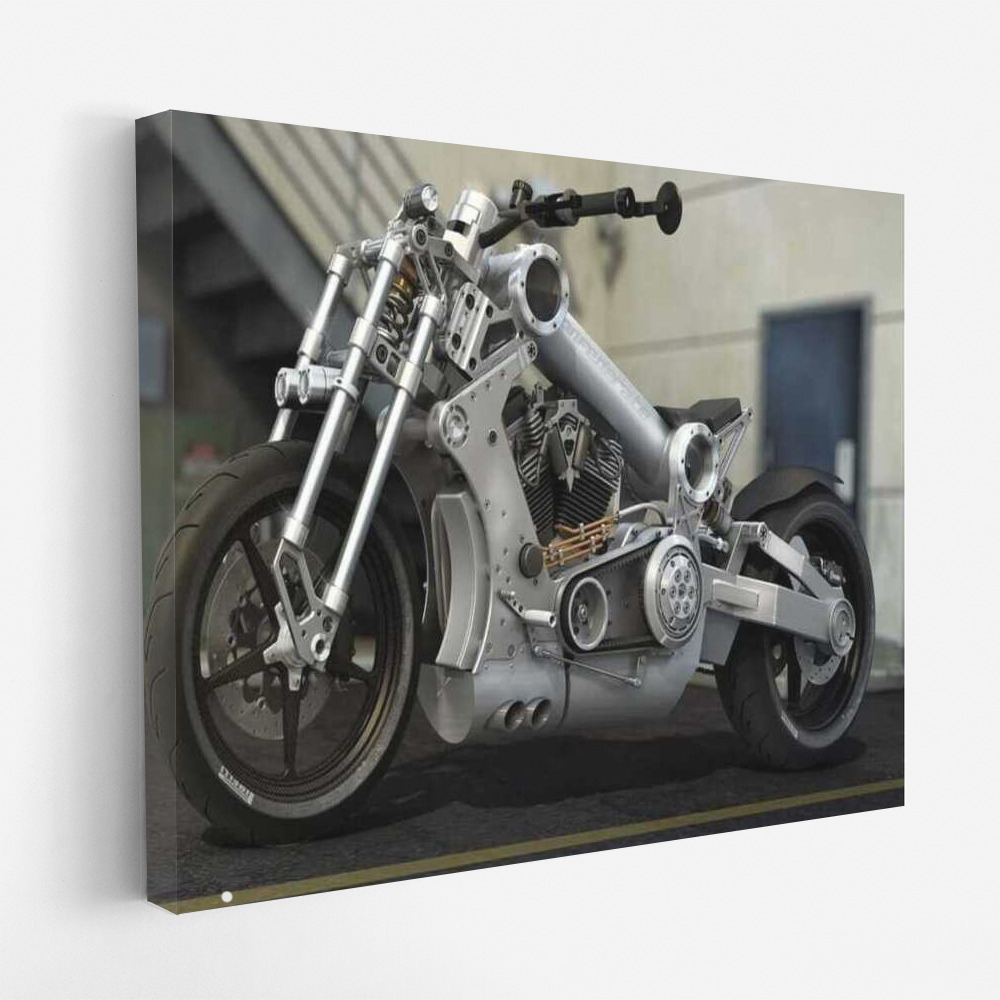 Silver Motobike 85: Power and Elegance