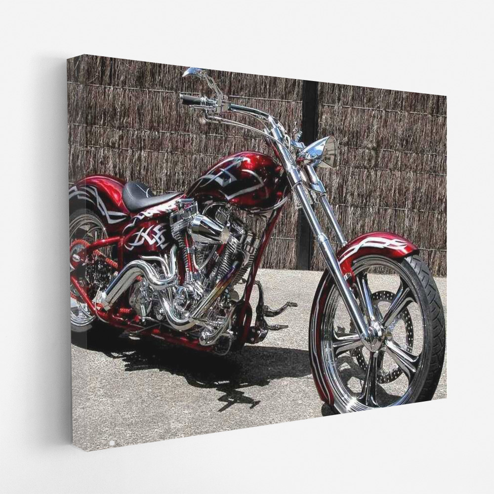 A Striking Custom Motorcycle: Energy and Style Motobike