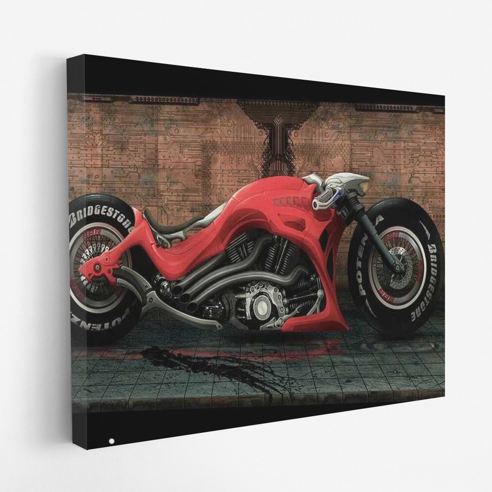 Retro-Futuristic Motobike: Dynamics of Speed and Style