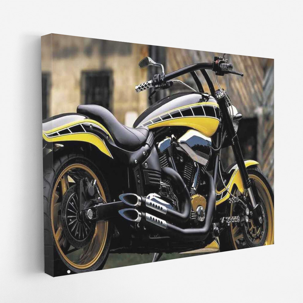 Freedom on a Black and Yellow Motobike: Speed and Spirit 70