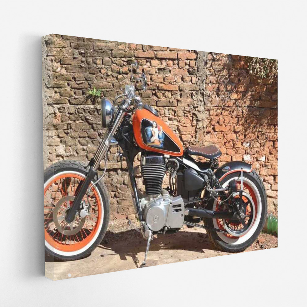 Retro Motorcycle Motobike 28: Wild Road on the Wall