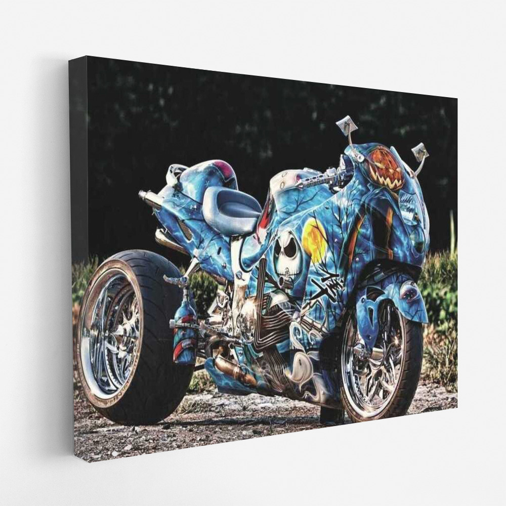 Dynamics of Freedom: A Vibrant Custom Motorcycle