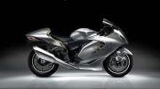 Speed and Style: Suzuki Hayabusa on a Dark Background