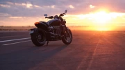 Sunset Freedom: Triumph Rocket 3 GT Muscle Cruiser