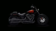 Harley Davidson Street Bob 114: Dynamics on a Black Background