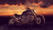 Sunset Motorcycle: Power and Style Vehicle Motorcycle 9