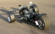 Elegant Three-Wheeled Motobike: Power and Design on Canvas