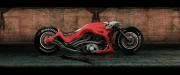 Retro-Futuristic Motobike: Dynamics of Speed and Style