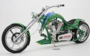 Extravagant Green Chopper: Freedom on Motobike 73