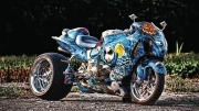 Dynamics of Freedom: A Vibrant Custom Motorcycle