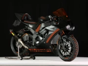 Kawasaki Motobike 53: Elegance and Speed in Black and Orange