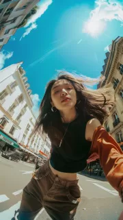 Urban Muse: Freedom and Style in Motion - Wall Art With Women