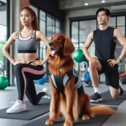 Energy of Friendship: Dog and Trainers in Motion