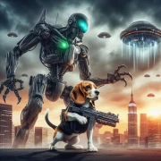 Beagle Defender: Robot vs. Aliens