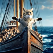 Bengal Wizard on a Boat: Kitten's Adventures in Harry Potter Style