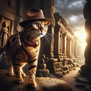 Bengal Cat in a Hat: Adventures in the Ruins