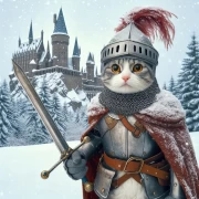 British Knight Cat: Defender of the Castle