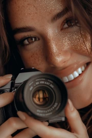 Asian Beauty Smile With Camera