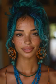 Mysterious Beauty: Portrait of a Beautiful Girl