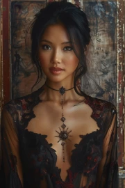 Young Lady in Couture Dress: Elegance and Style