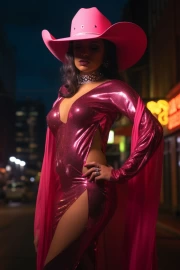 Passion in Glitter: Latina Diva in a Hat