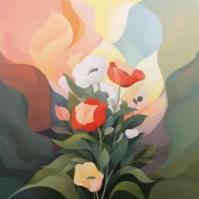 Watercolor Bouquet: The Magic of Flowers