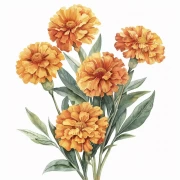 Marigold Bouquet: Bright Orange Flowers