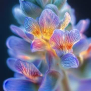 Perfect Iridescent: Iris Flowers in Rainbow Glitter