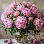 Lush Bouquet of Peonies: Elegant Flowers for the Interior