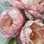 Peonies Sarah Bernhardt: Flower Symphony