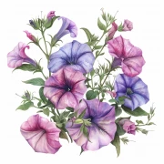 Blooming Garden: Bouquet of Petunias