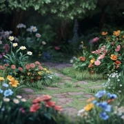 Blooming Corner: Daisies and Poppies in the Little Garden 4