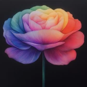 Rainbow Bloom Ranunculus: Symphony of Petals