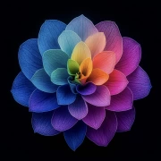 Hydrangea in Blooming Symphony: Rainbow Enlivening of Space