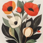 Shirley's Poppy Bouquet: Tenderness and Liveliness on Your Walls