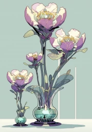 Magic of Peonies in a Futuristic Vase: Live Flowers for the Interior