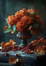 Bright Autumn Hydrangeas: Flower World for Your Interior