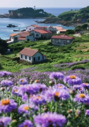 Asters in a Purple Field: Floral Inspiration