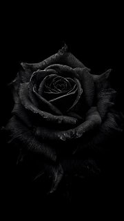 Mysterious Black Rose: Elegant Flower for Wall Decor