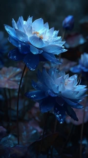 Blue Lotuses: The Magic of Tranquility and Beauty