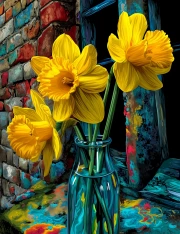 Sunny Daffodils: Bright Flowers for the Interior
