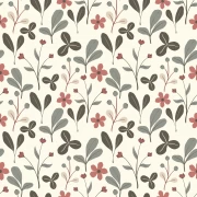 Blooming Garden: Delicate Tulips and Clover