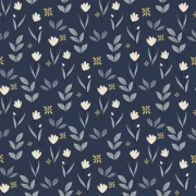 Trembling Tulips: Elegant Floral Pattern for Interior