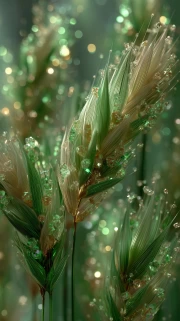 Lavender Flower Spikelets: Green Space Magic